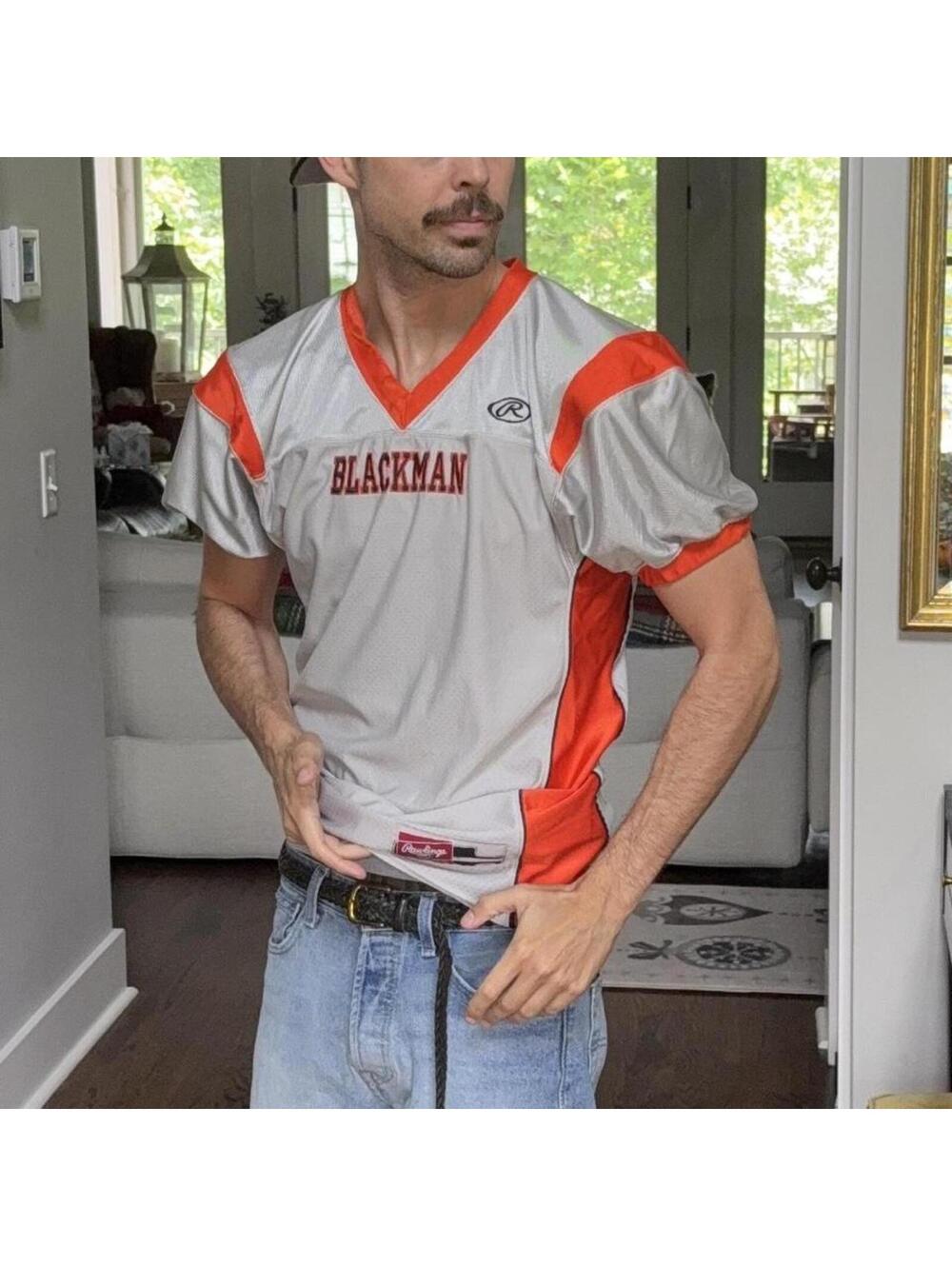🏈 Vintage Rawlings Blackman Football Practice Jersey Adult Small